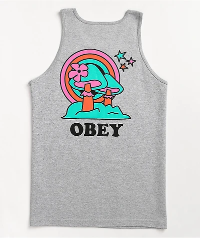 Obey Happy Land Heather Grey Tank Top