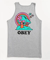 Obey Happy Land Heather Grey Tank Top