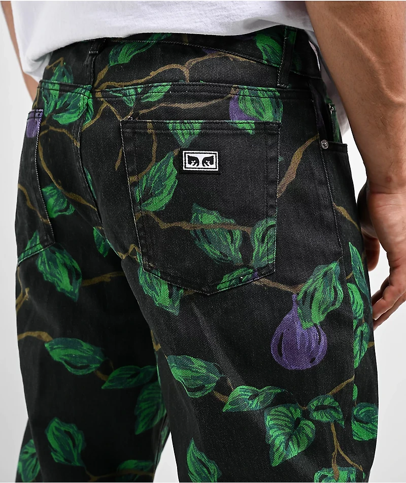 Obey Hard Work Rosin Printed Denim Jeans