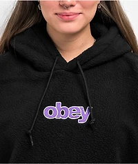 Obey Harper Black Fleece Hoodie