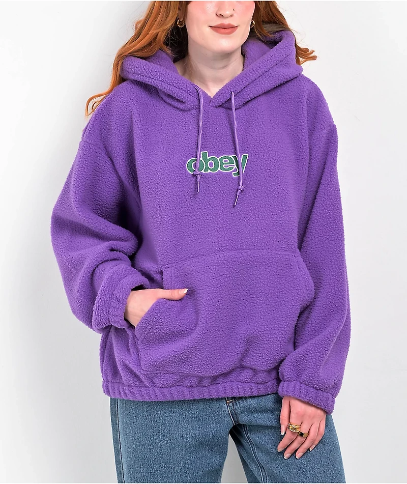 Obey Harper Purple Hoodie