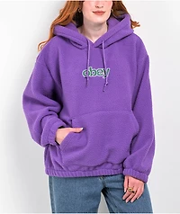 Obey Harper Purple Hoodie