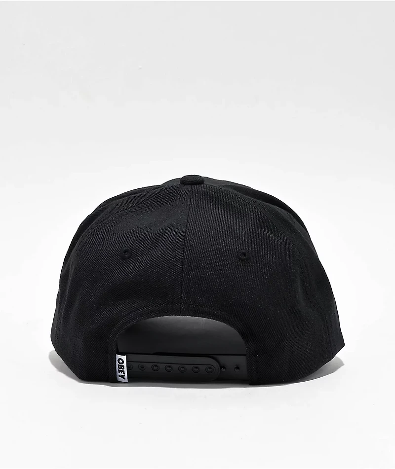Obey Health Black Snapback Hat
