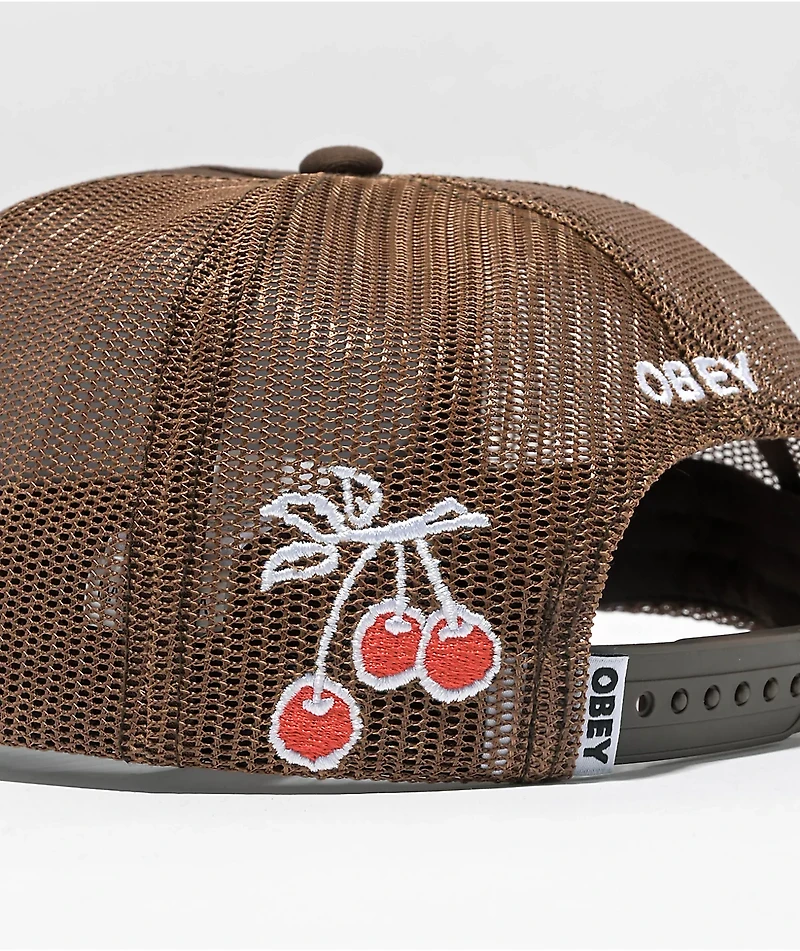 Obey Heavy Work Brown Trucker Hat
