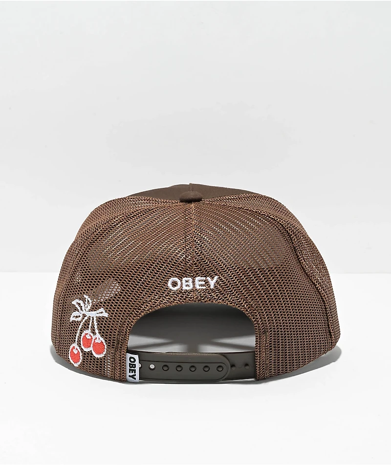 Obey Heavy Work Brown Trucker Hat
