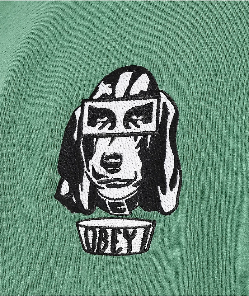 Obey Hound Green Crewneck Sweatshirt