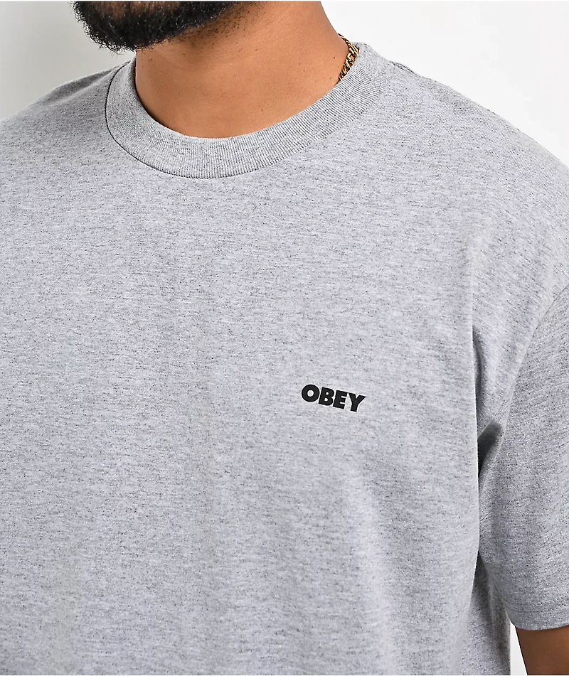 Obey I Will Heather Grey T-Shirt