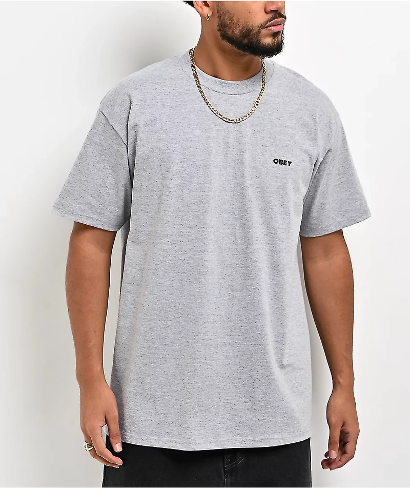 Obey I Will Heather Grey T-Shirt