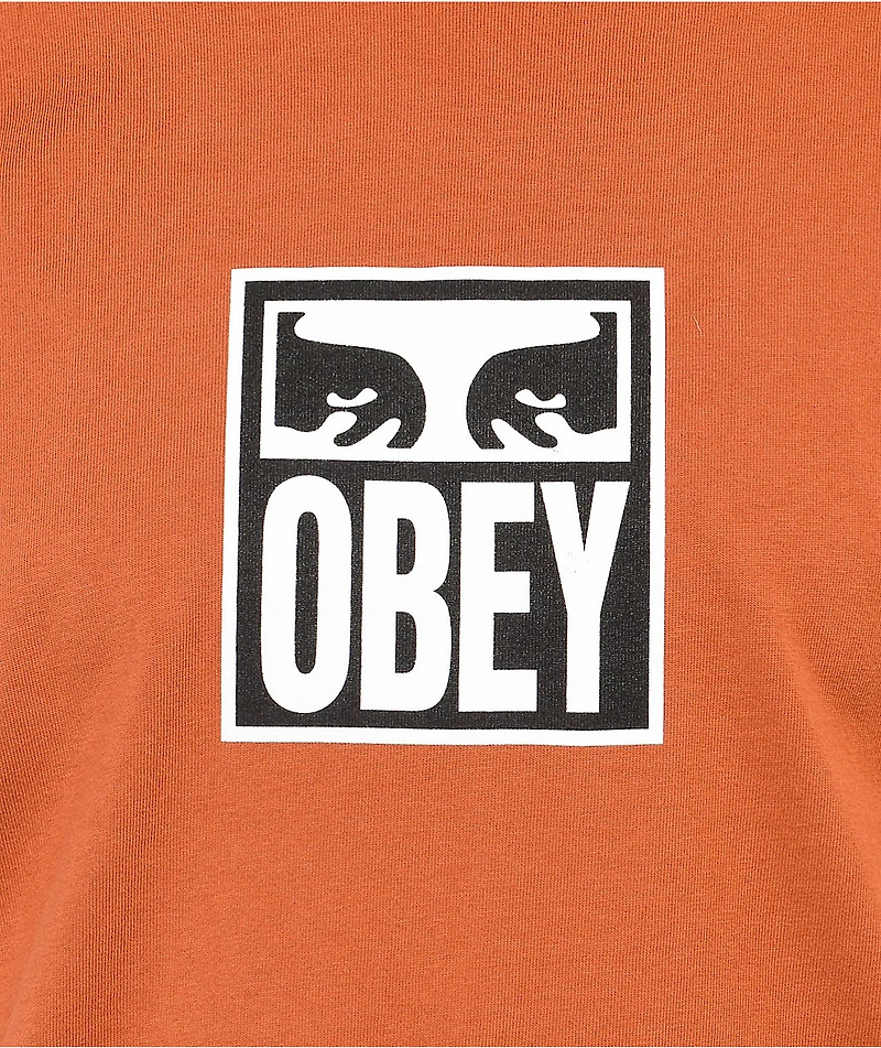 Obey Icon Eyes Brown T-Shirt
