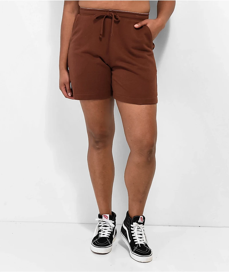 Obey Kori Terry Brown Sweat Shorts
