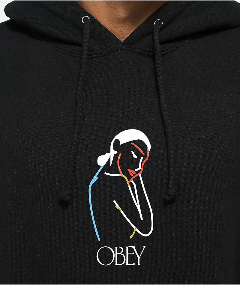Obey Lady Black Hoodie