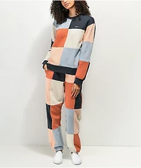 Obey Lockdown Colorblock Crewneck Sweatshirt