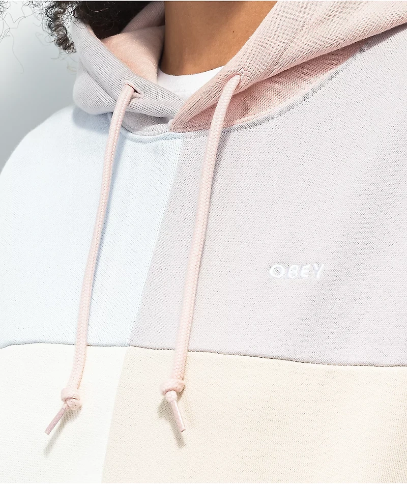 Obey Lockdown Pastel Colorblock Hoodie