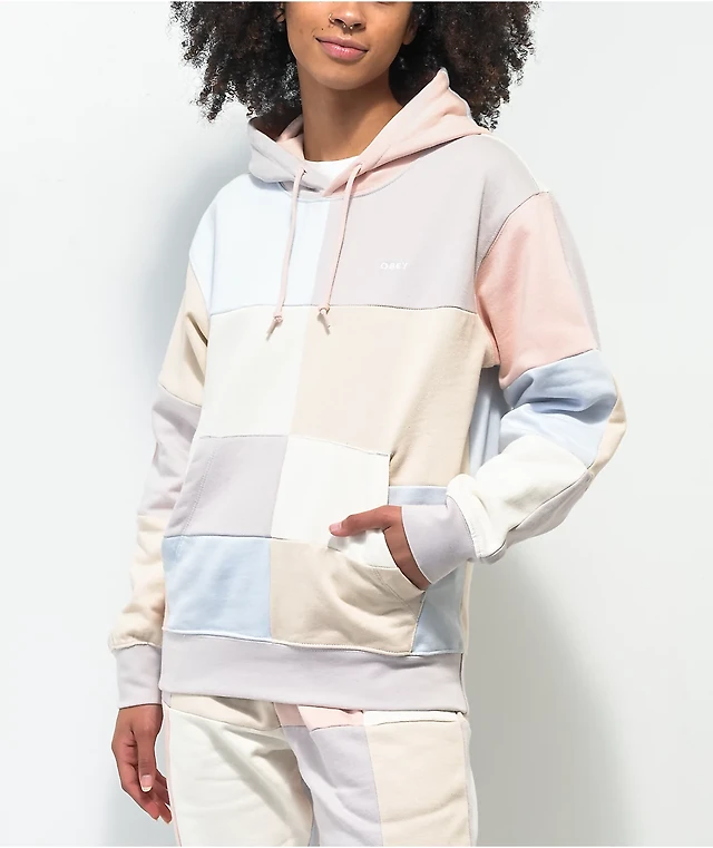 Obey Lockdown Pastel Colorblock Hoodie at Hamilton Place in