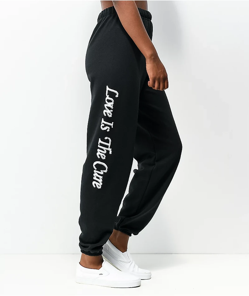 Obey Love Is The Cure Black Sweatpants