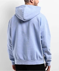 Obey Lowercase Light Blue Wash Hoodie