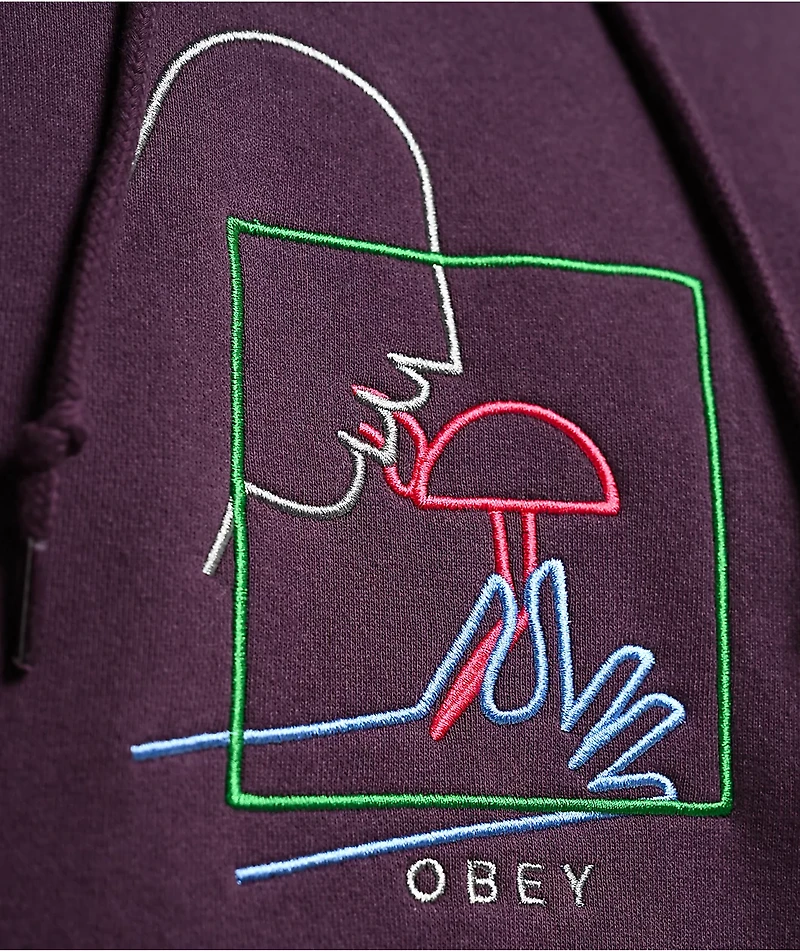 Obey Magic Plum Perfect Hoodie