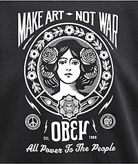 Obey Make Art Not War 2 Black T-Shirt