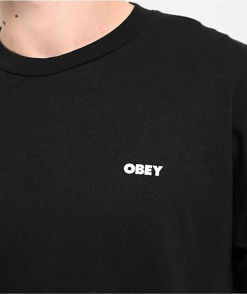 Obey Make Art Not War Black T-Shirt