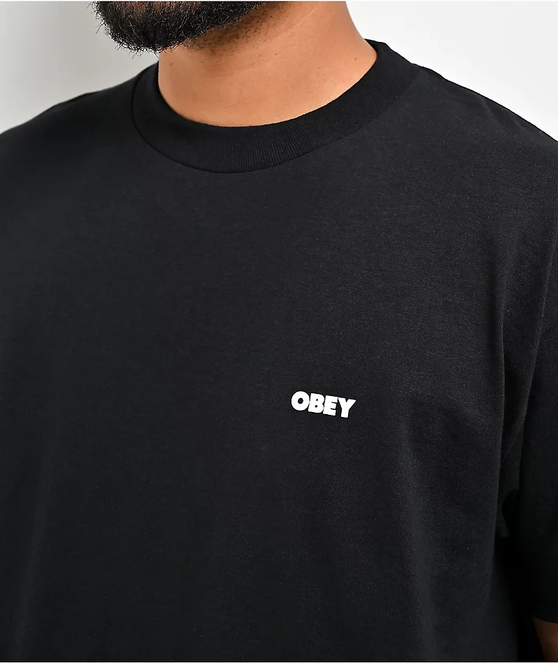 Obey Make Art Not War Black T-Shirt