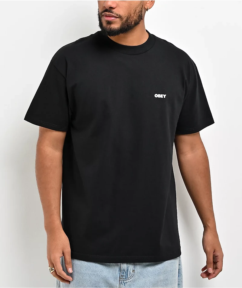 Obey Make Art Not War Black T-Shirt