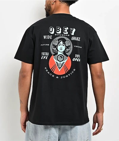 Obey Make Art Not War Black T-Shirt