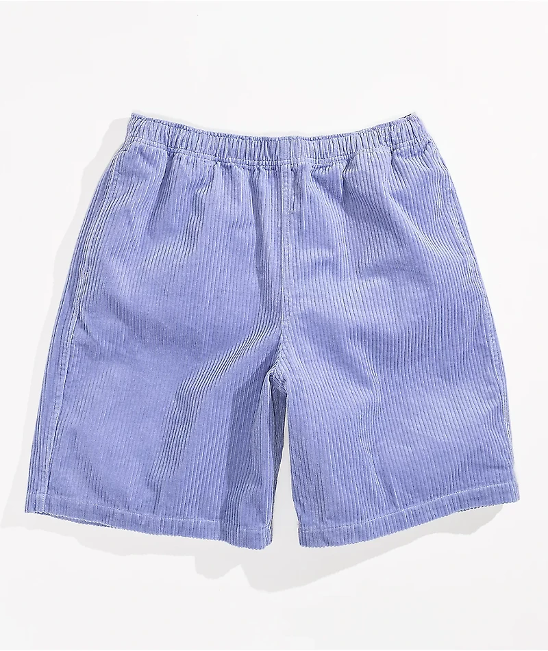 Obey Marion Relaxed Purple Corduroy Shorts