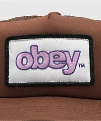 Obey Marked Brown Trucker Hat
