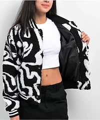Obey Mazy Sherpa Varsity Jacket