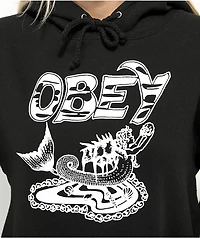 Obey Mermaid Thorns Black Hoodie