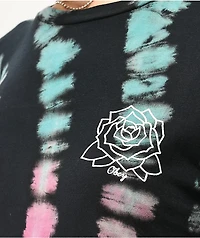 Obey Mira Rosa Black, Purple, Teal & Gold Tie Dye T-Shirt