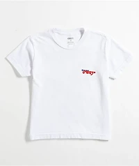 Obey Miracle Of Living White Crop T-Shirt