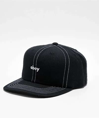 Obey Mix Classic Black Snapback Hat