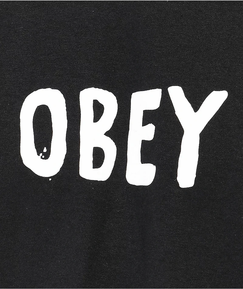 Obey OG Hand Type Black T-Shirt