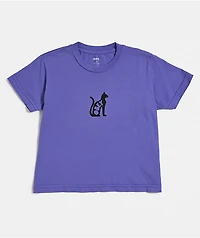 Obey Opulence Purple Crop T-Shirt