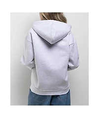 Obey Oval Extra Heavy Light Grey Zip Hoodie