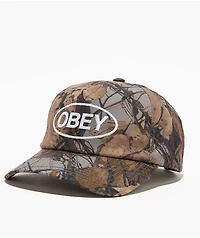 Obey Oval Fence Camo Strapback Hat