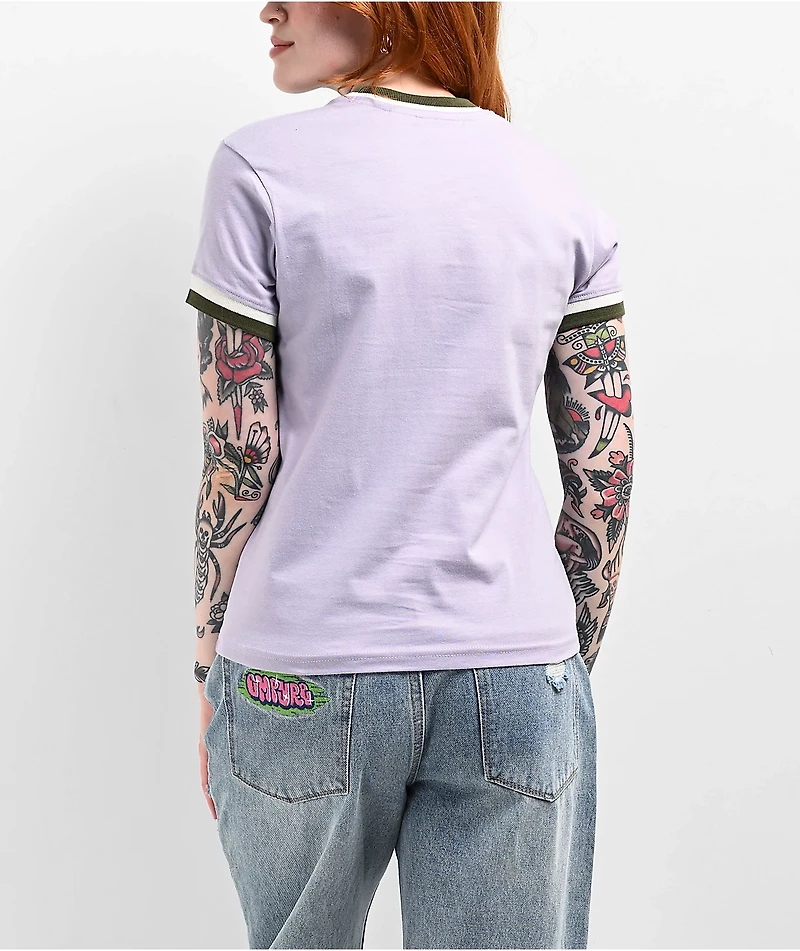 Obey Penny Orchid Petal Ringer T-Shirt