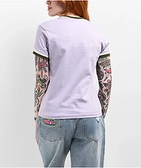 Obey Penny Orchid Petal Ringer T-Shirt
