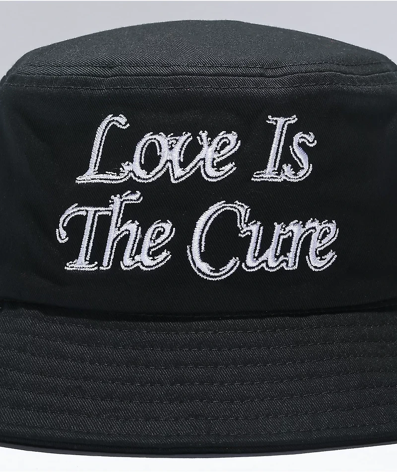 Obey Protest Black Bucket Hat