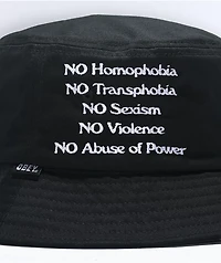 Obey Protest Black Bucket Hat