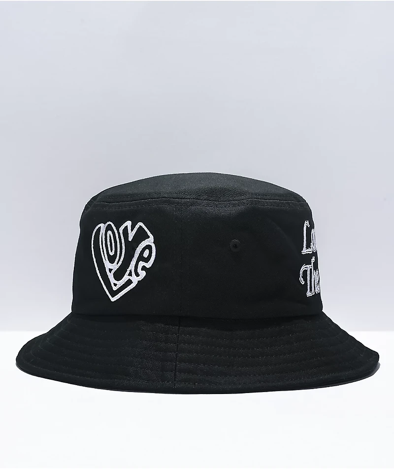 Obey Protest Black Bucket Hat