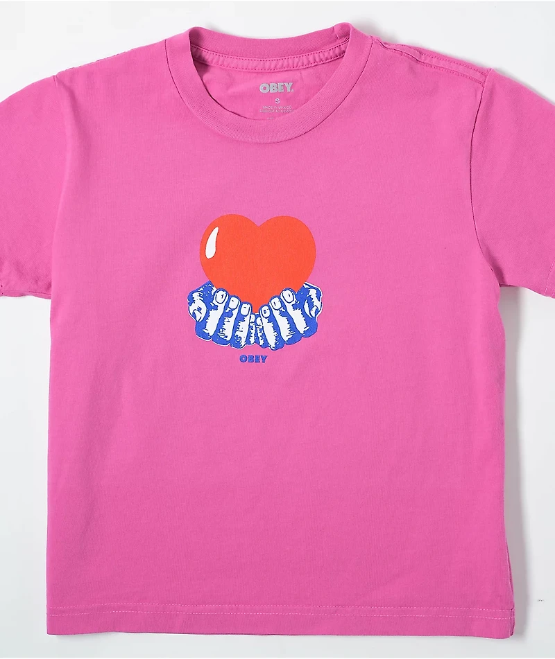 Obey Pure Love Kaylin Fiji Flower Crop T-Shirt