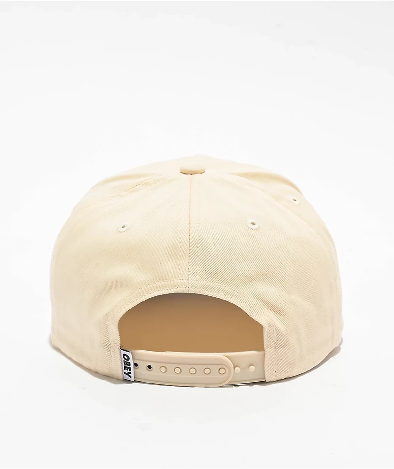 Obey Rankin Natural & Camo Snapback Hat