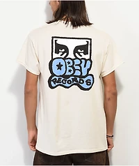 Obey Record Stamp Sand T-Shirt