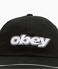 Obey Rewind Black Strapback Hat