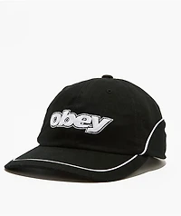 Obey Rewind Black Strapback Hat