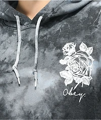 Obey Ruby Rose Black Tie Dye Hoodie