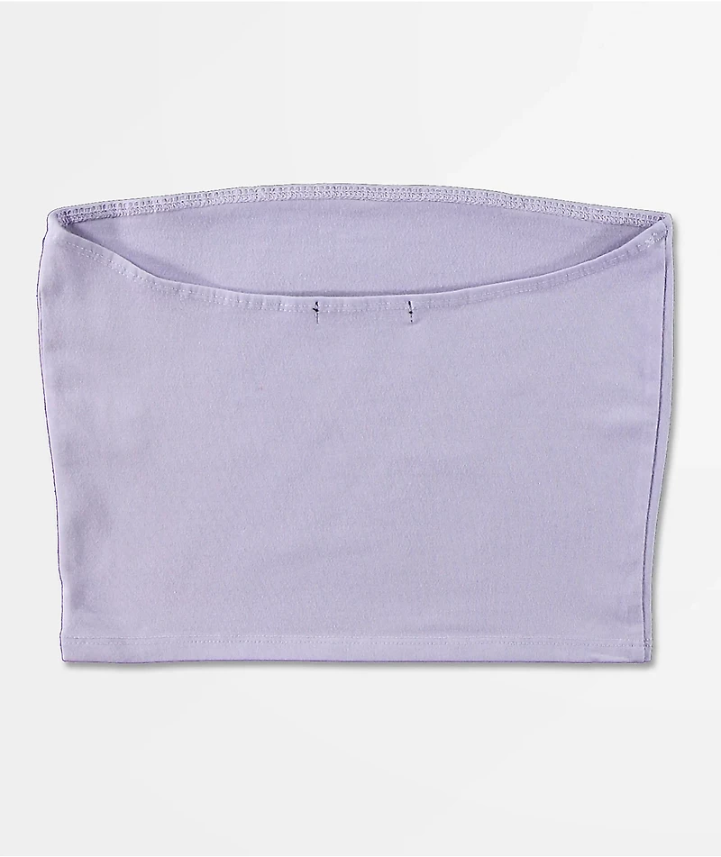 Obey Rue De La Butterfly Lavender Tube Top