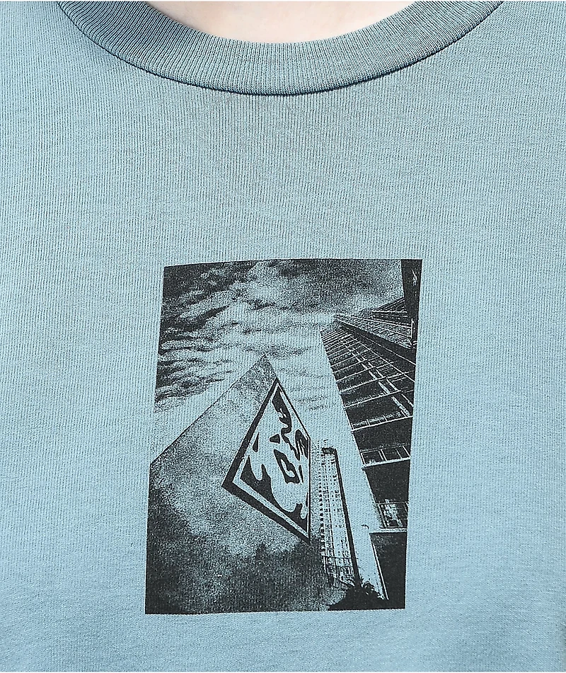Obey San Diego Icon Blue Crop T-Shirt